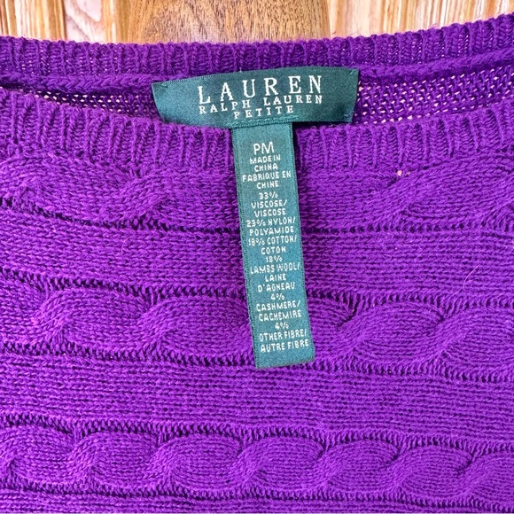 LAUREN Ralph Lauren petite M sweater - Picture 4 of 6